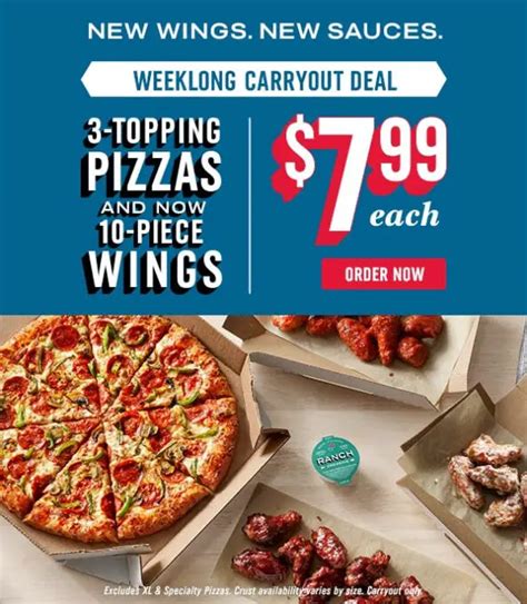 Everyday Value Offer. . Domino pizza deals